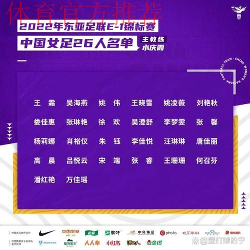 中国女足公布出征东亚杯26人名单